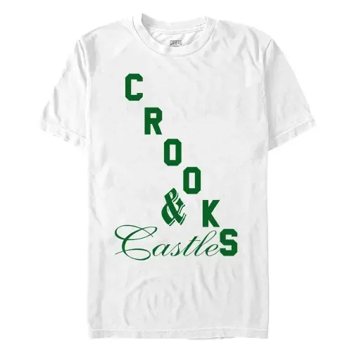 Green Big Bold Logo Short Sleeve Graphic T-Shirt by Crooks & Castles