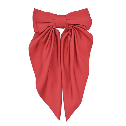 Satin Ribbon Flowing Bow Hairclip by Tulleen