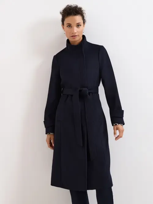 Belted Funnel Collar Coat by Phase Eight