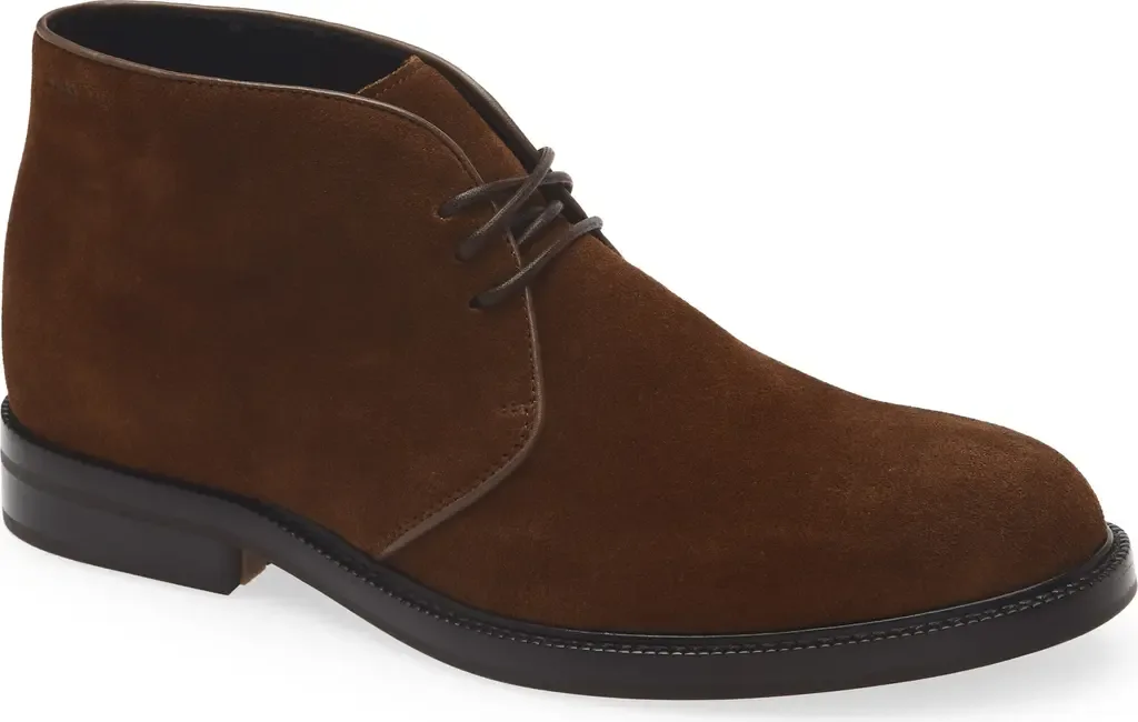 Dresletic Suede Chukka Boot by BOSS