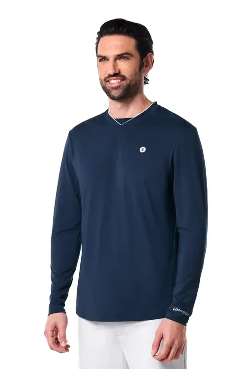 Tiebreaker Long Sleeve Tennis T-Shirt, UPF 50+ Sun Protection by Coolibar