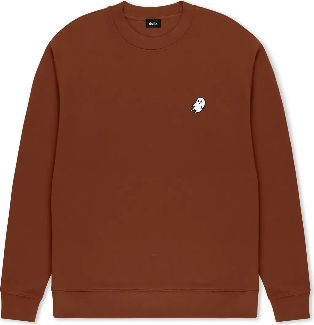 Ghost Relaxed Midweight Fleece Crewneck Sweatshirt