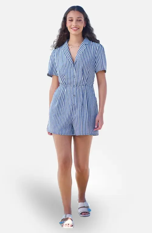 Stripe Retro Playsuit by Yumi