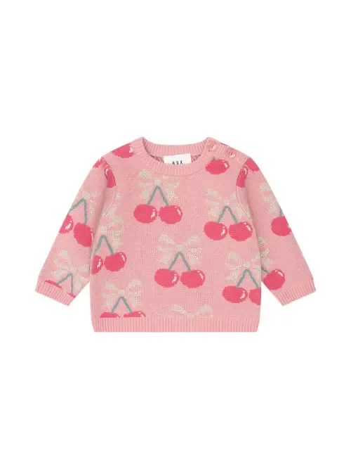 Cherry Bow Pullover by Huxbaby