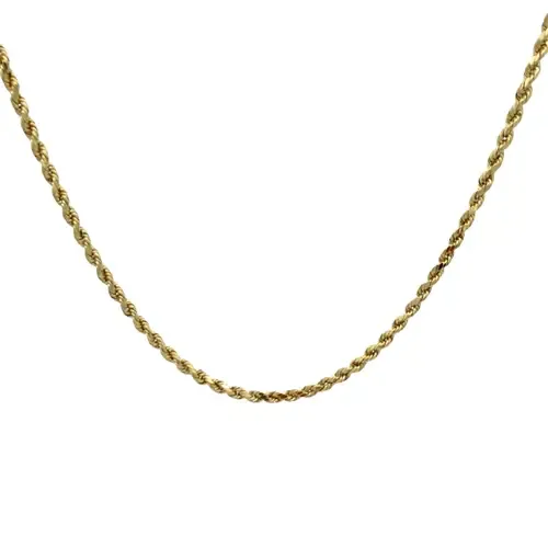 Diamond Cut Rope Chain Necklace 3.5mm 22 Inch by Ancona Jewelry