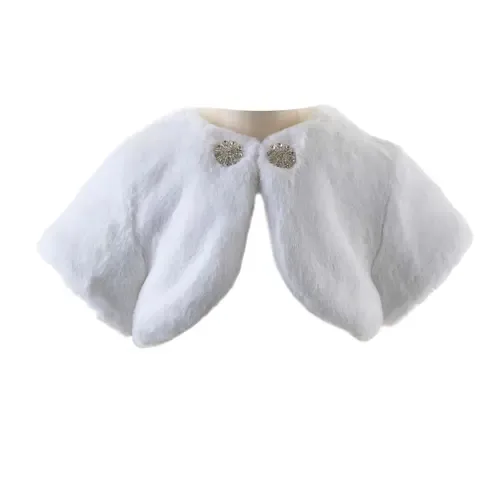 Diamante Faux Fur Bolero by Rachel Riley