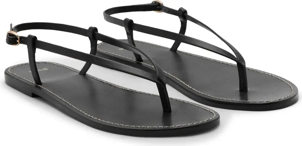 Ankle Strap Thong Sandal by MANGO