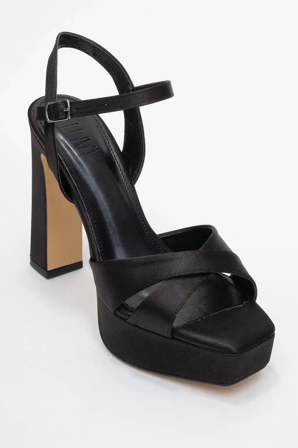 Yulia Cross-Strap Platform Heel Sandal by Prologue Shoes