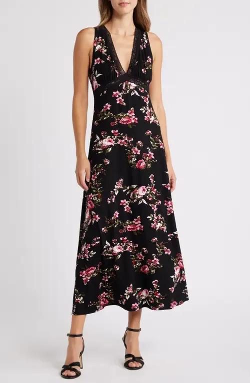 Lace Inset Sleeveless Dress by Loveappella
