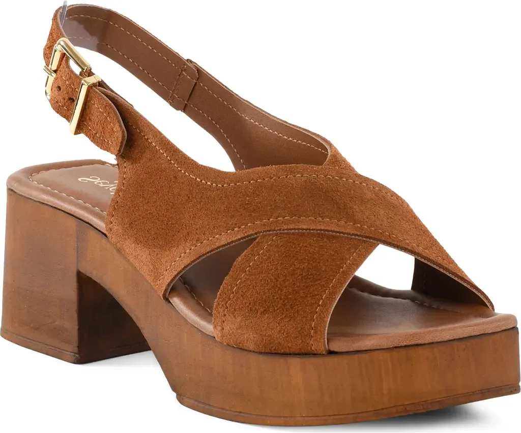 Heart of Gold Slingback Platform Sandal by Seychelles