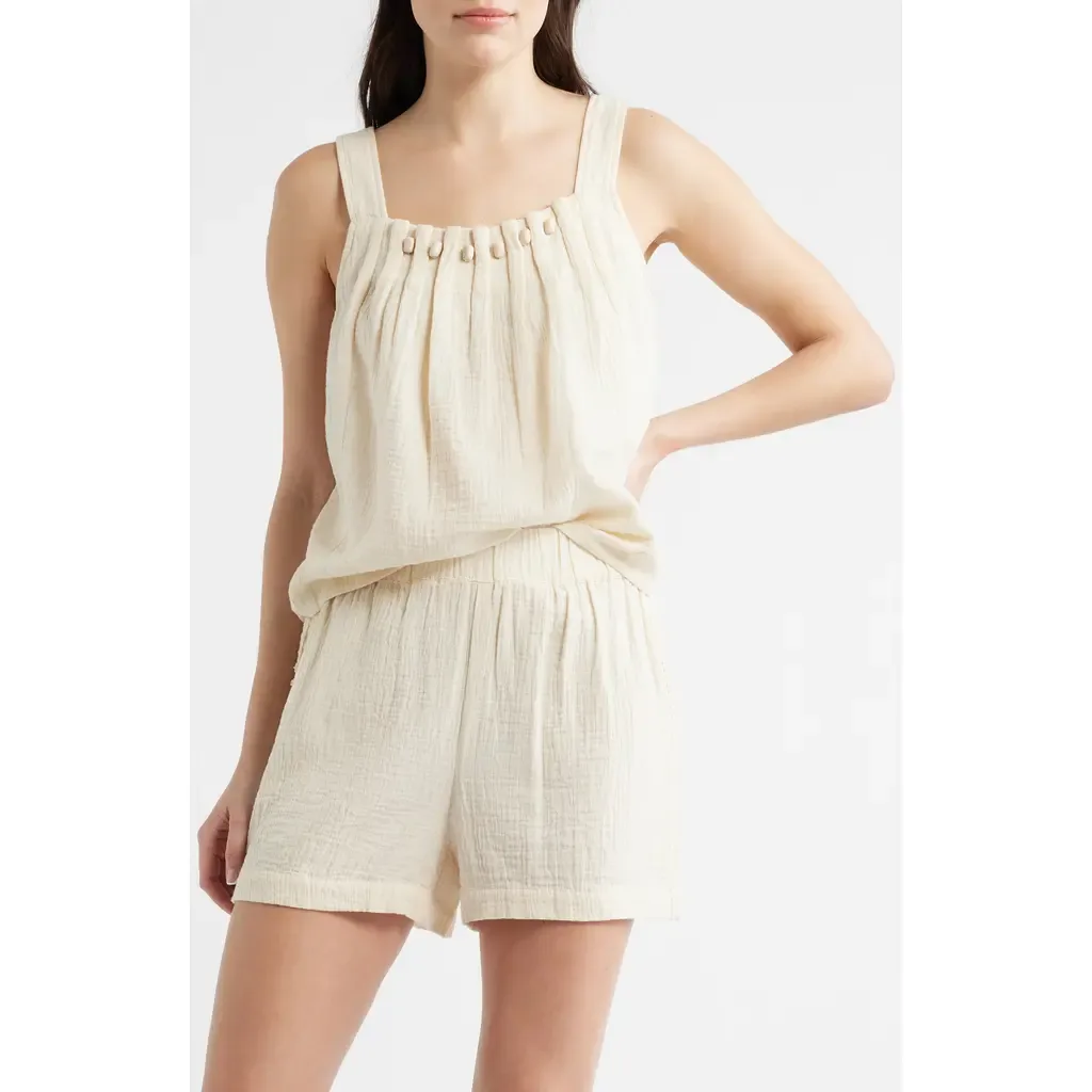 Beaded Sleeveless Top by CITY BLUES
