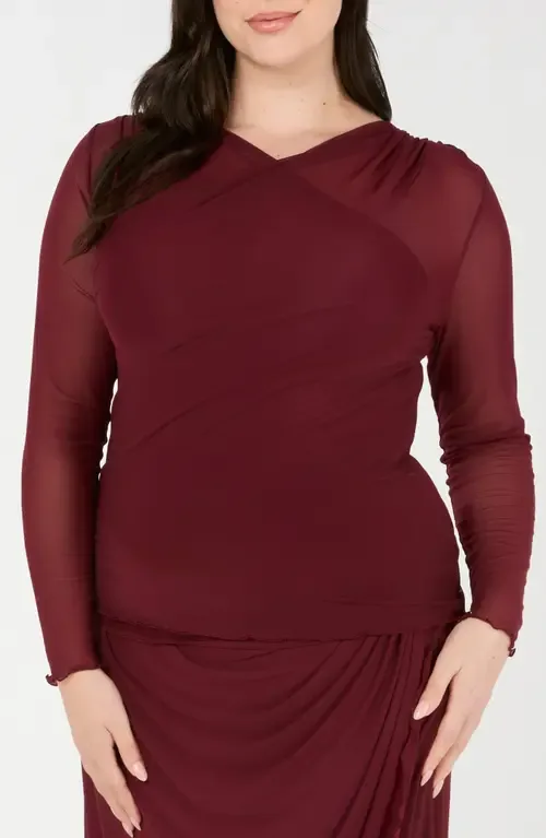 Annalise Long Sleeve Mesh Shirt by Estelle