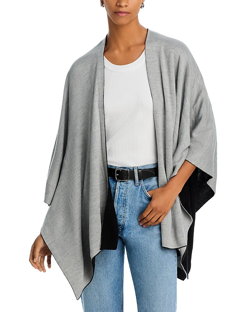 Reversible Knit Ruana by AQUA