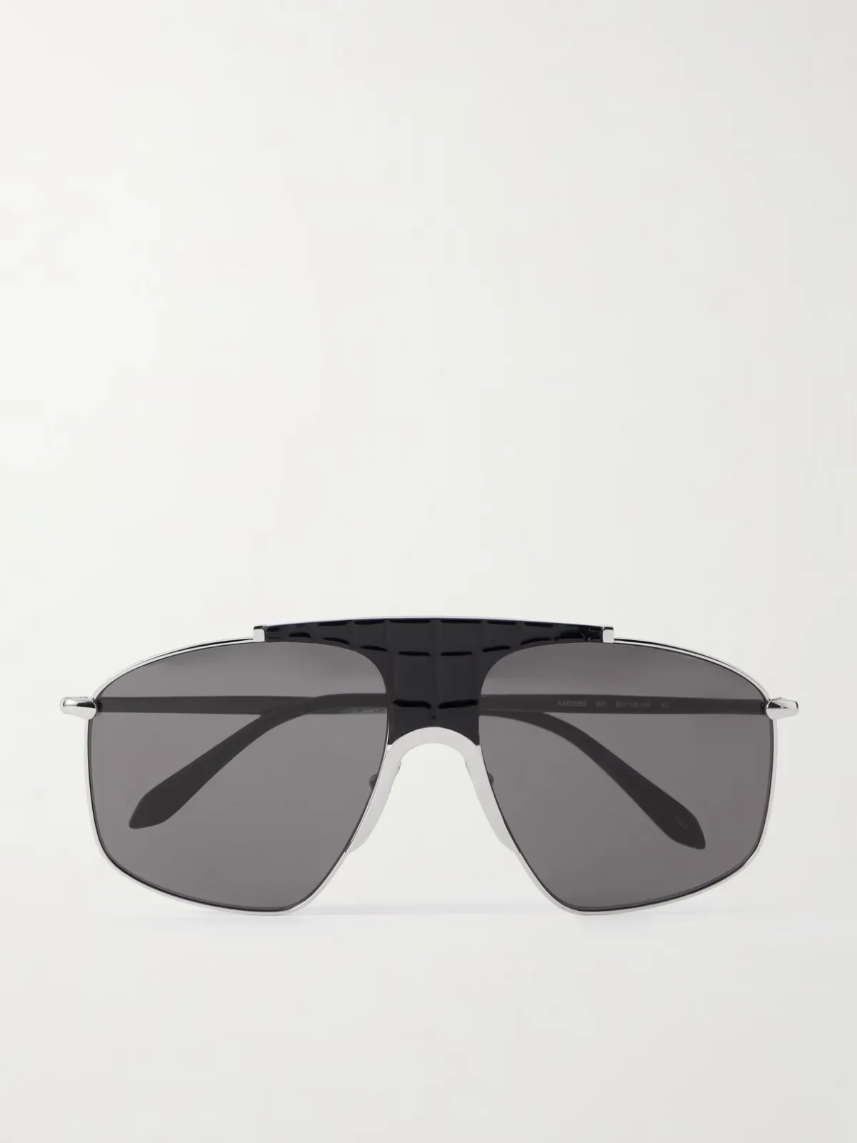 - Aviator-style Silver-tone And Acetate Sunglasses -