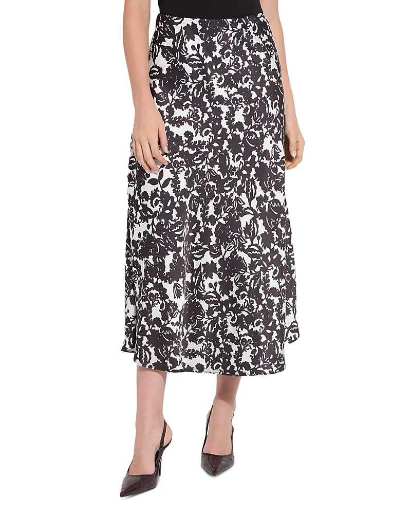 Evan Crystal Embellished Bias Skirt by Lysse