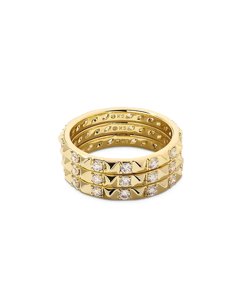 Fate Crystal & Spike Stack Rings, Set of 3 by Kendra Scott