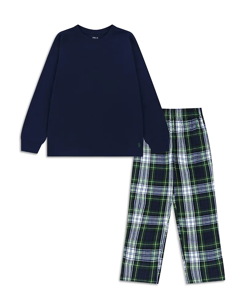 Long Sleeved Tee & Woven Pajama Pants Set by Polo Ralph Lauren
