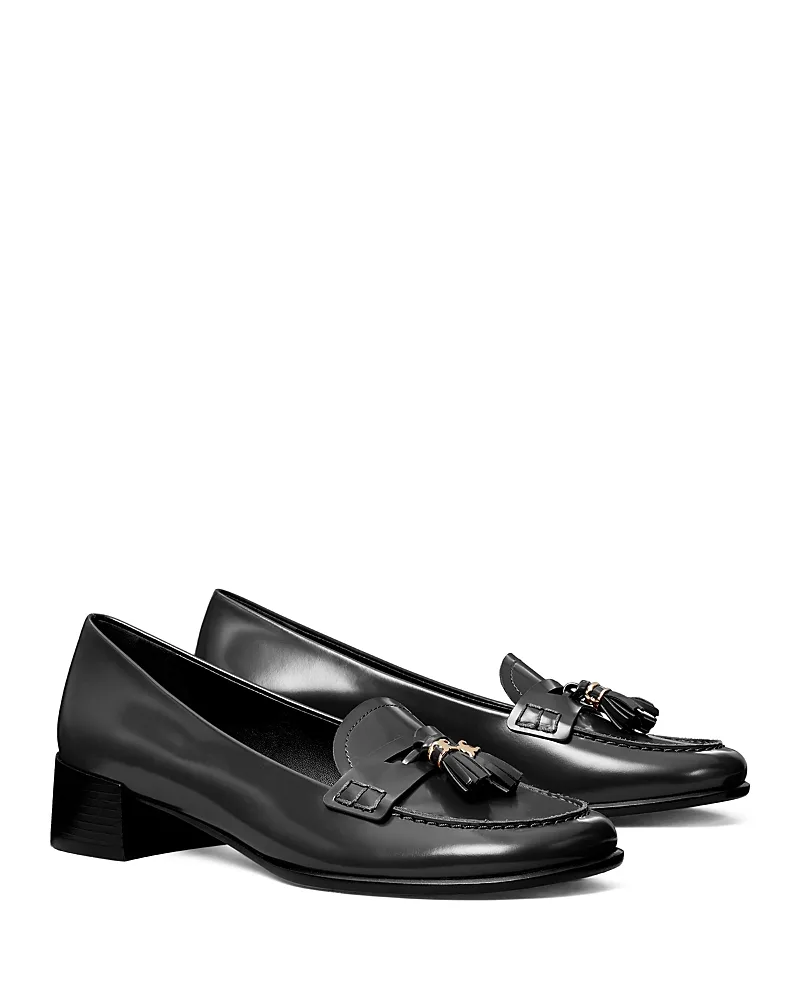Leather Tassel Loafers by Tory Burch