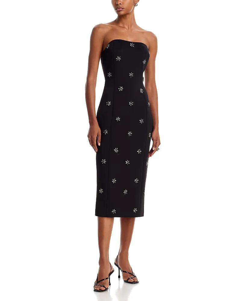 Delina Crystal Strapless Dress by Generation Love