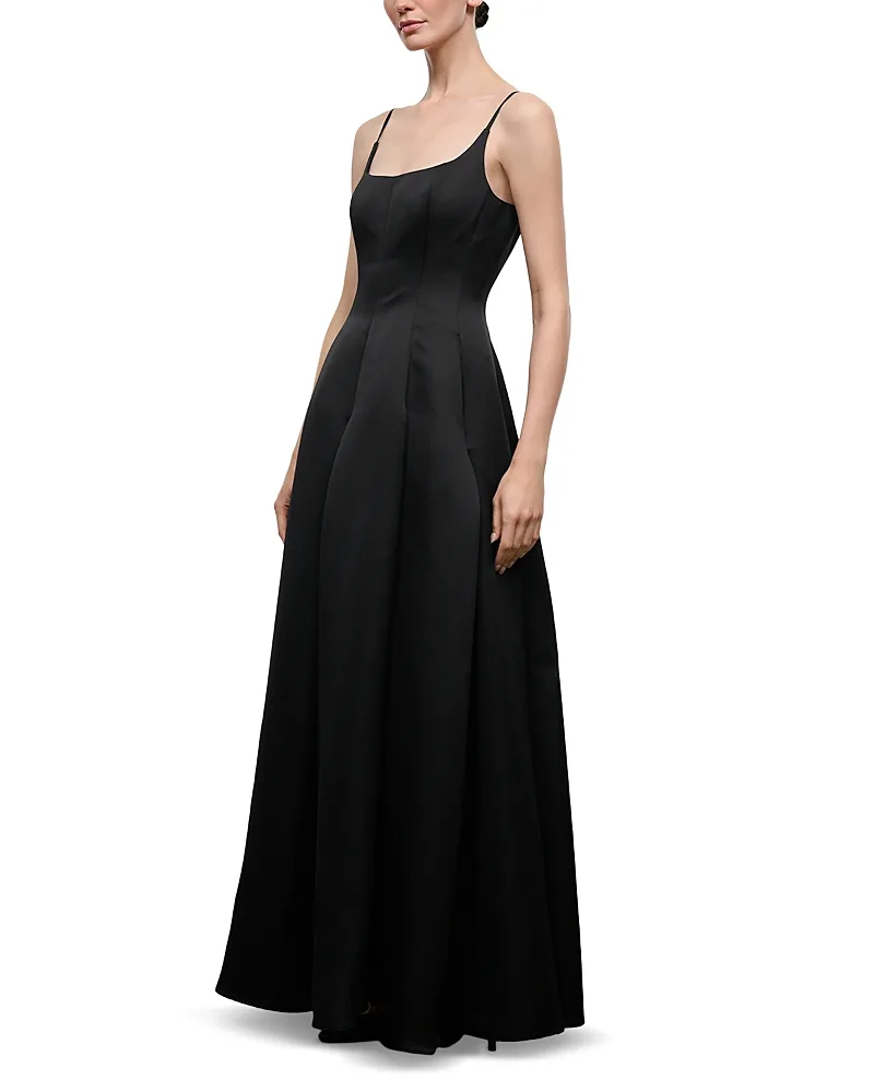 Joy Satin Maxi Dress by STAUD