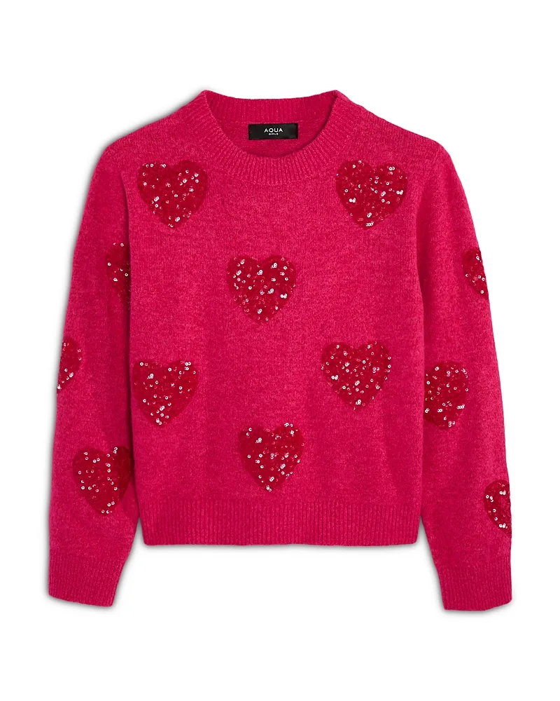 Sequin Hearts Sweater by AQUA