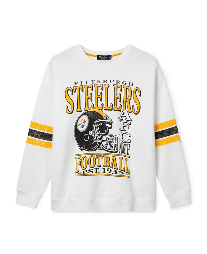 NFL Pittsburgh Steelers Oversized Striped Fleece by Junk Food