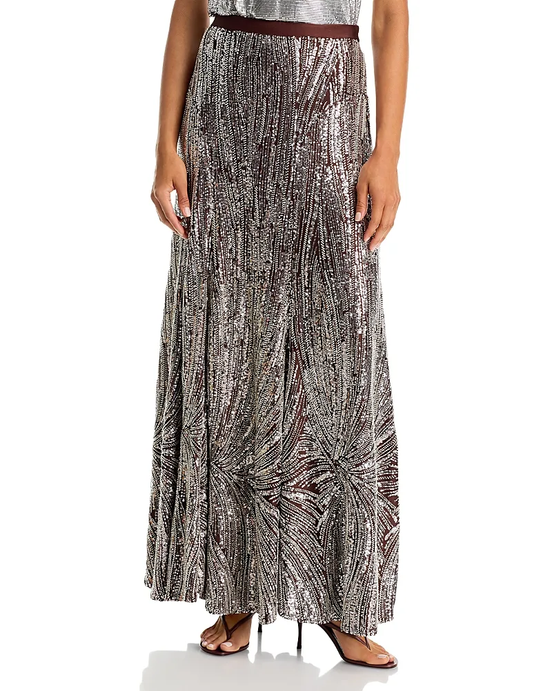 Beaded Sequined Maxi Skirt by Rabanne