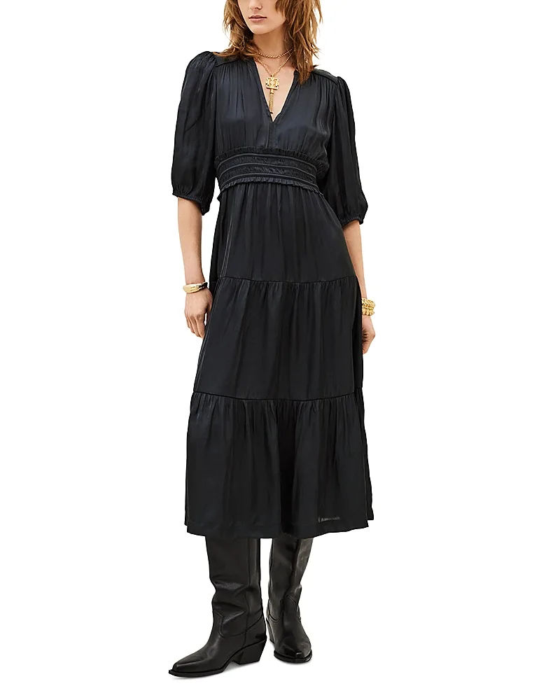 Cleli Tiered Midi Dress by Ba & sh