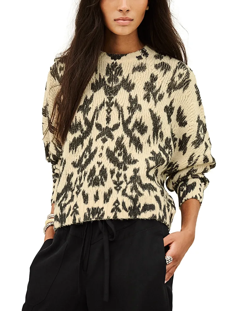 Pauze Cropped Wool Blend Crewneck Sweater by Ba & sh