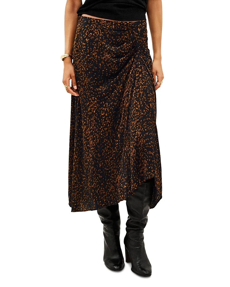 Hoema Asymmetric Midi Skirt by Ba & sh