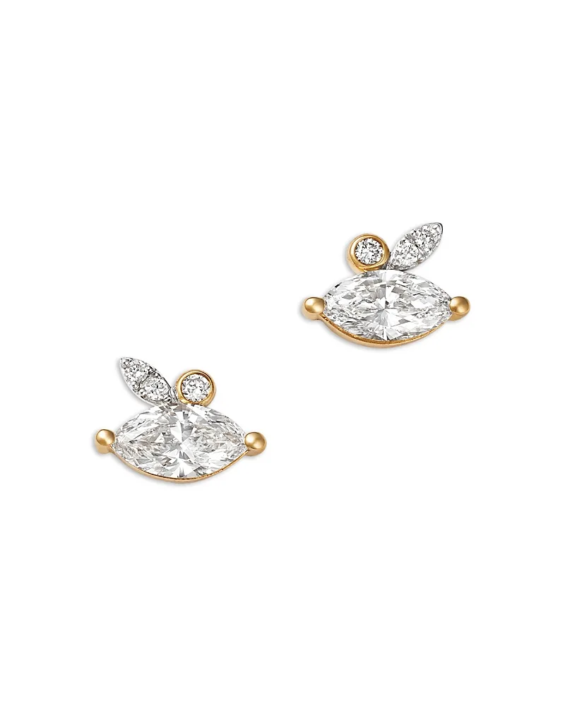 Luxe Collection Certified Lab Grown Diamond Cluster Stud Earrings in 14K Yellow Gold, 1.0 Tcw by Bloomingdales Fine Collection
