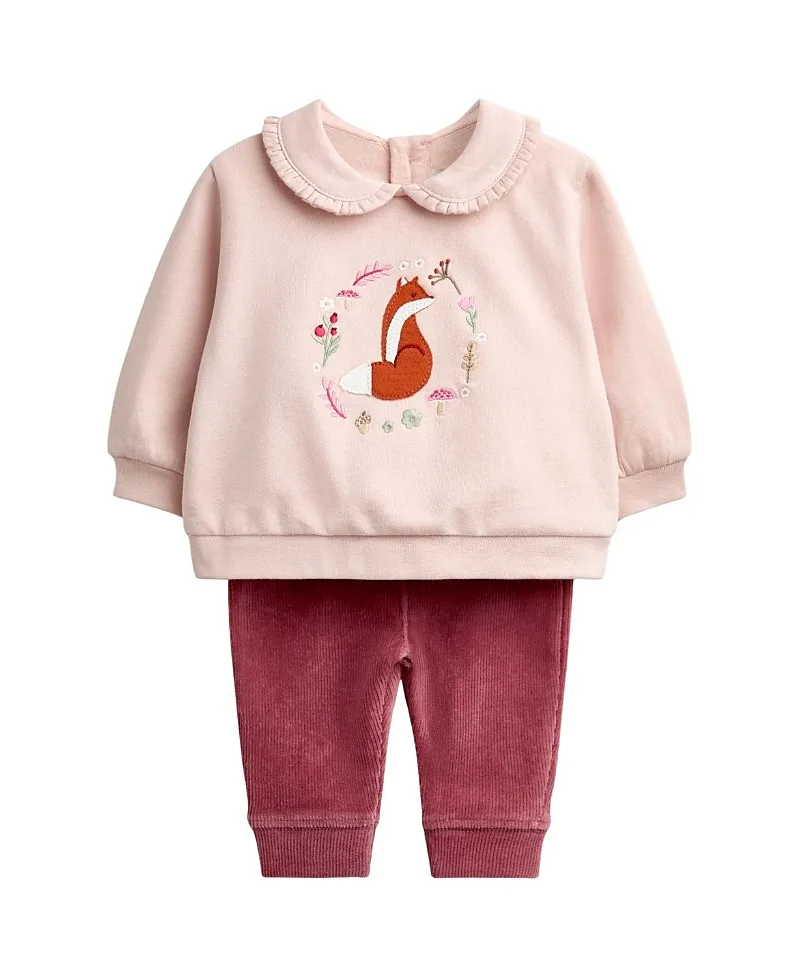 JoJo Maman Bebe Fox Sweatshirt & Leggings Set by bebe