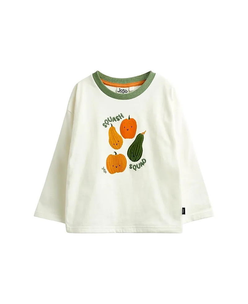 JoJo Maman Bebe Dino Applique Top - Stone by bebe