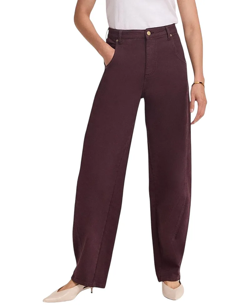 Ultimate Full-Length Tapered Leg Barrel Jeans by Mint Velvet