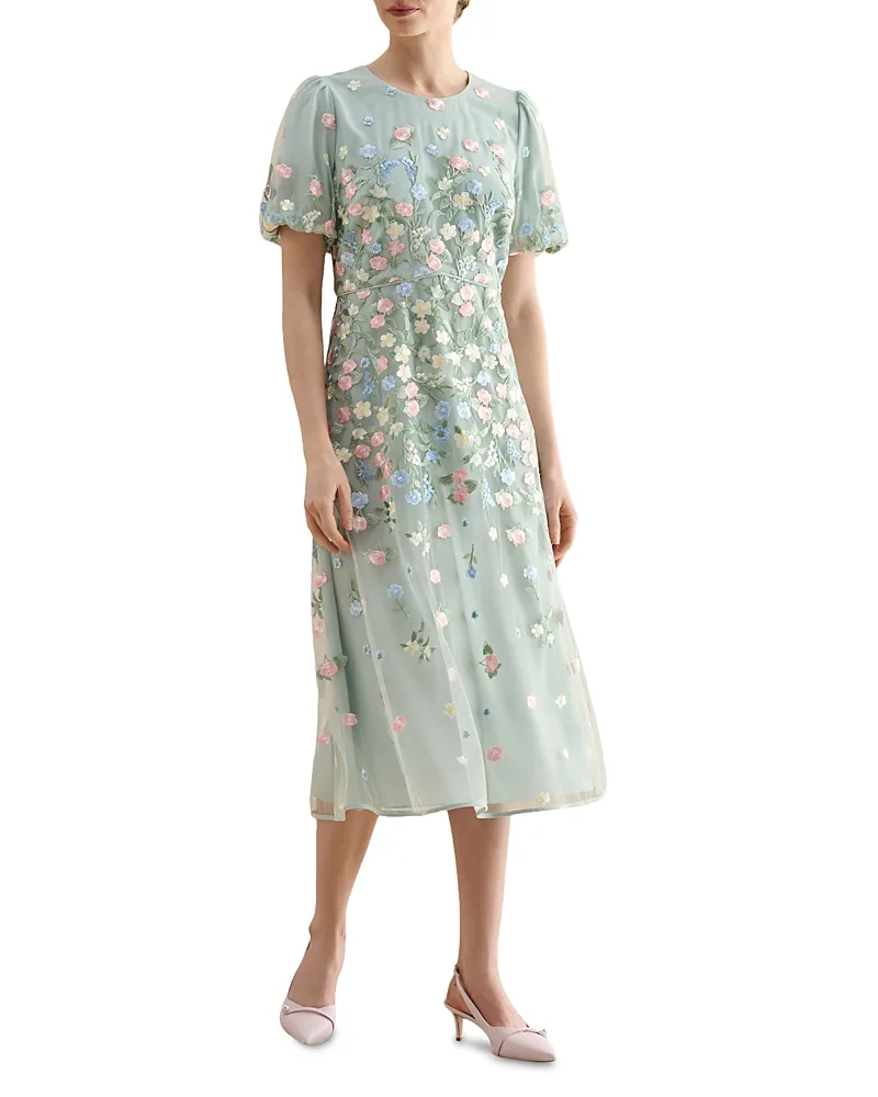 Audra Embroidered Dress by Hobbs London