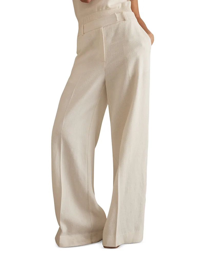 Wide Leg Pants by Reiss