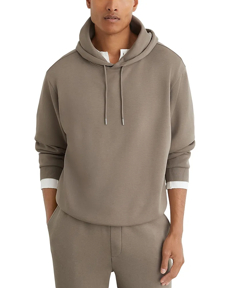 Falco Interlock Jersey Pullover Hoodie by Reiss