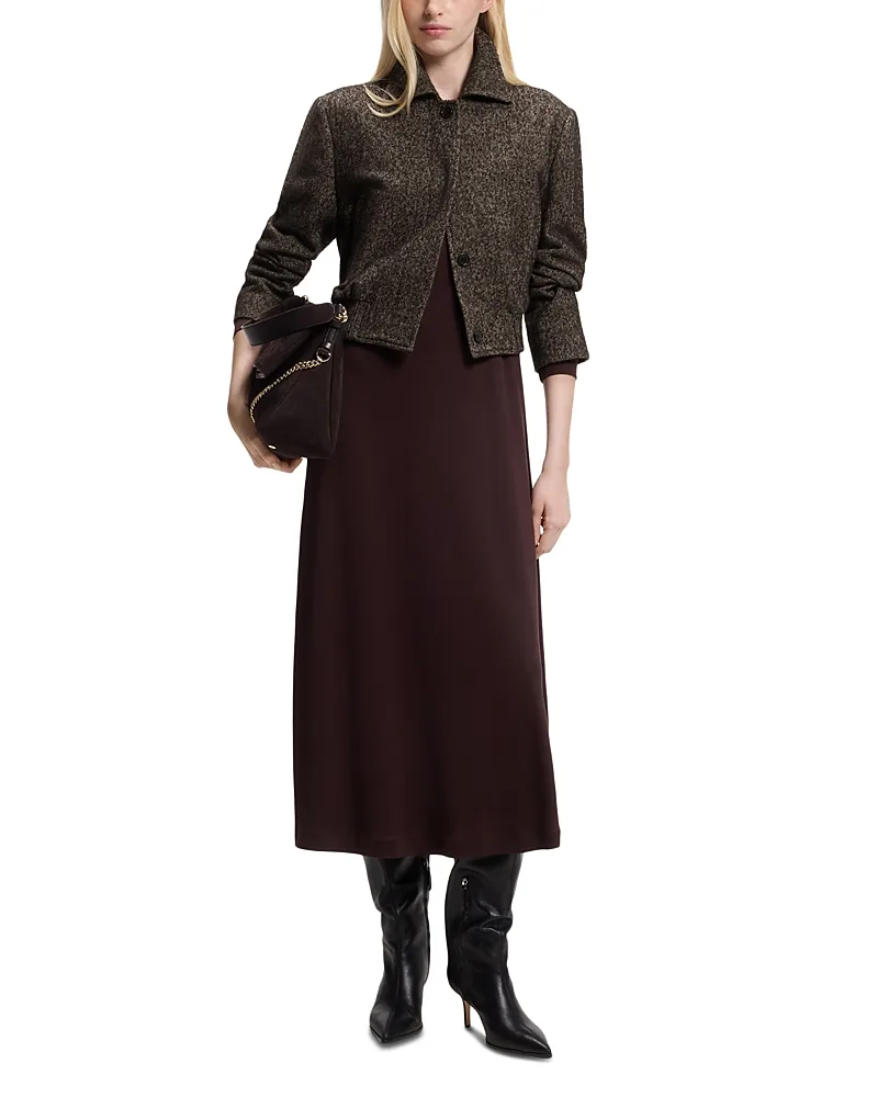 Jocalenal Tweed Bomber Jacket by Hugo Boss