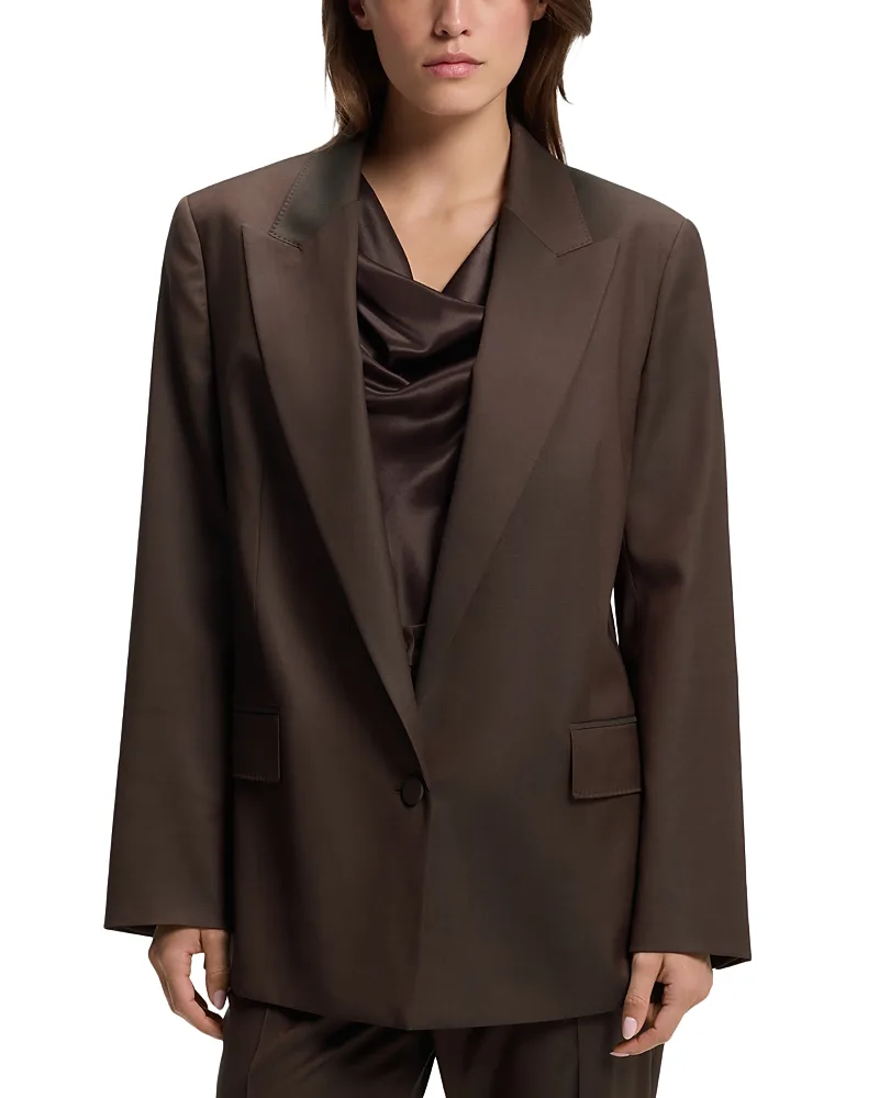 Jemmala Wool Peak Lapel Blazer