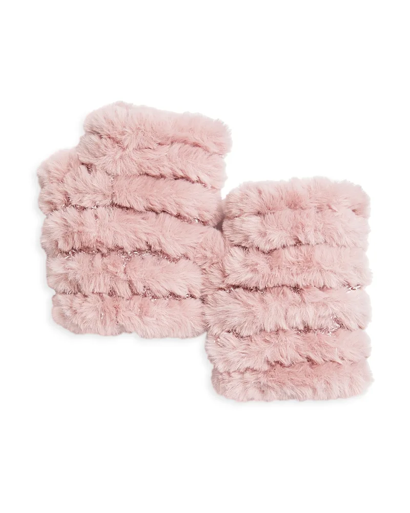 Mandy Faux Fur Fingerless Mittens