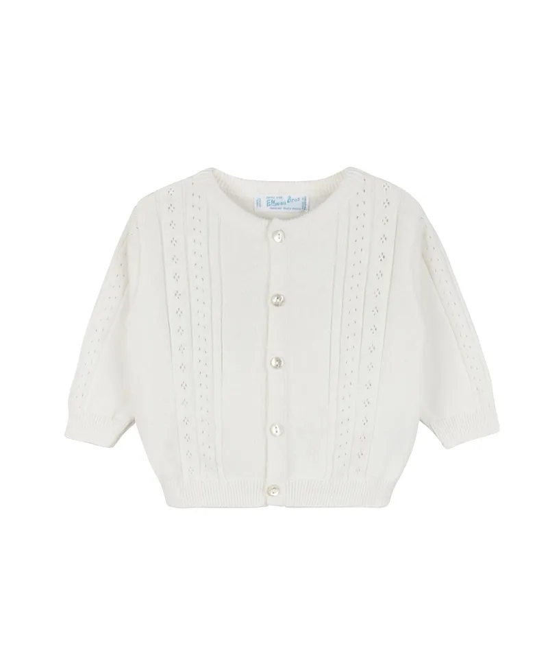 Pointelle Knit Cardigan by Feltman Brothers