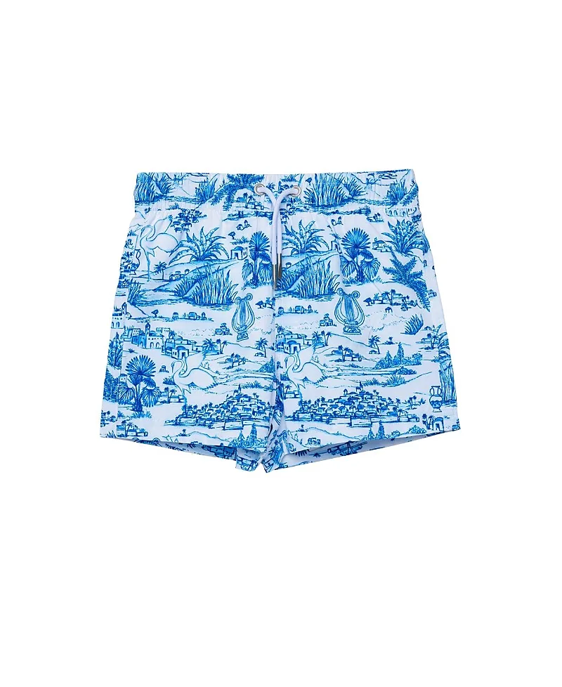 Summer Toile Drawstring Swim Shorts Swimsuit by Gottex