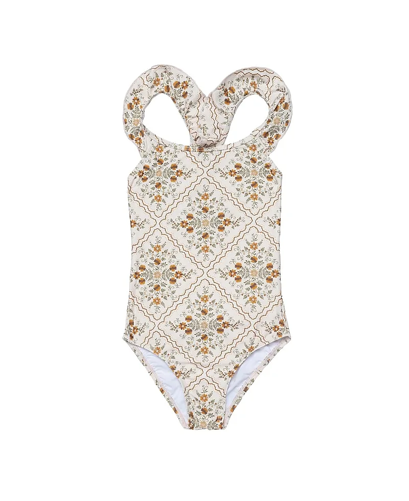 Love Notes Square Neck Ruffle One Piece Swimsuit by Gottex