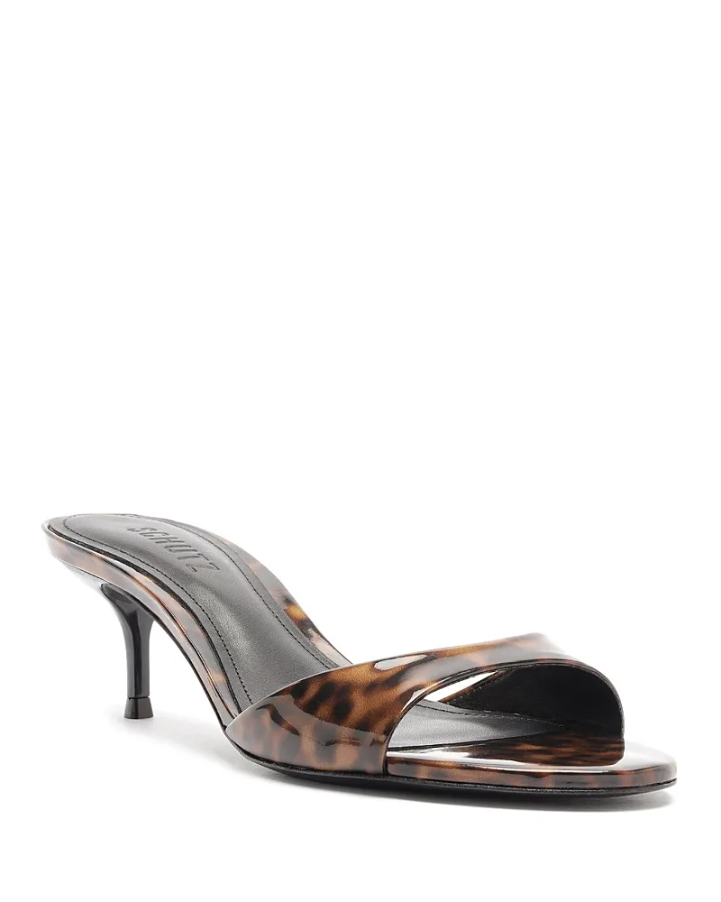 Sally Mid Patent Leather Slide Sandals by SCHUTZ