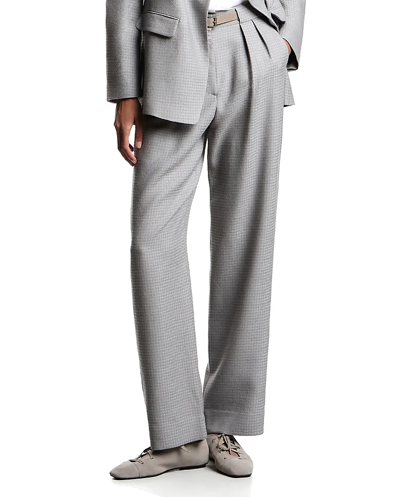 Emporio Armani Pied De Poule Checkered Trousers by Armani