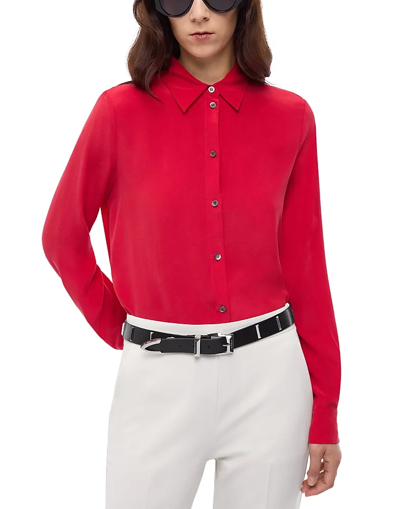 Crackers Silk Crepe De Chine Shirt by Pinko