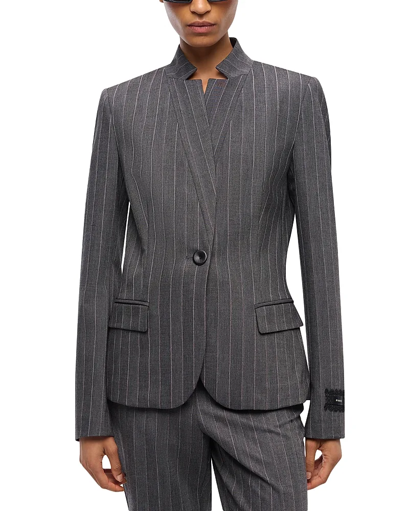 Kebab Yarn Dyed Pinstripe Blazer