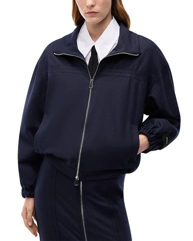Barbaforte Flannel Bomber Jacket by Pinko