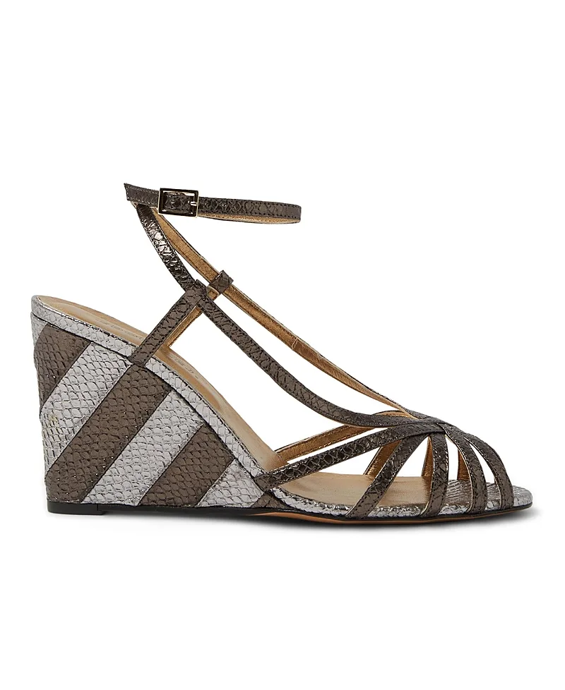 The Weekend Wedge Solid Anthracite by La Doublej