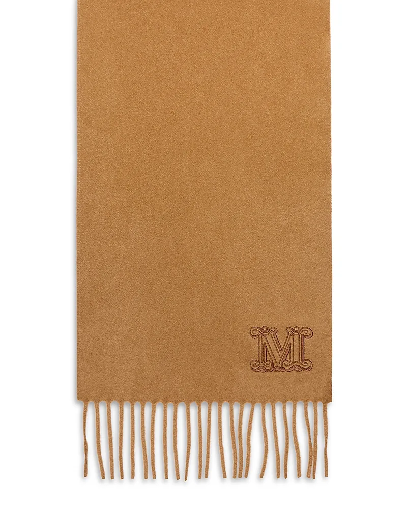 Cashmere M Monogram Fringe Stole by Max Mara